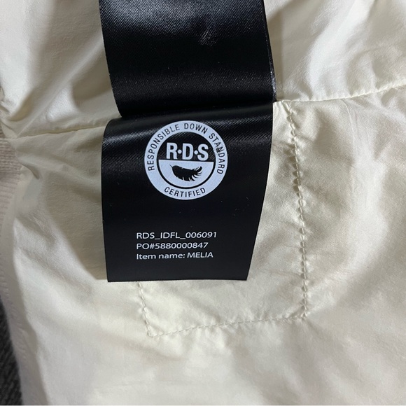 Mackage Women's Off-White Puffer Cashmere Wool Jacket - Picture 16 of 16